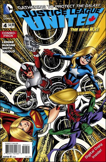 Justice League United issue 4-C Unbagged Mike Mckone Cover Combo Pack