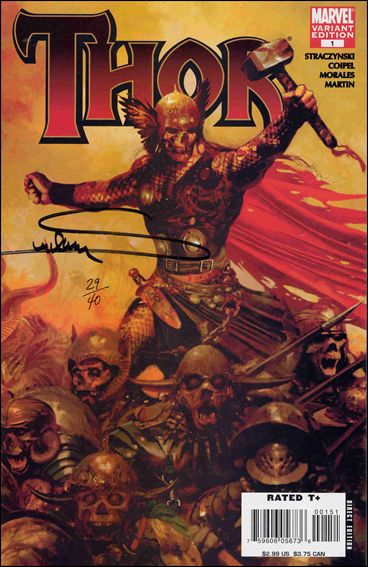 Thor (2007) issue 1-K DF Suydam Zombie Cover (Signed by Suydam) 1/40