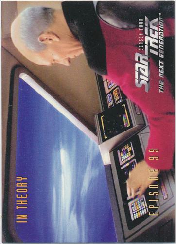 Star Trek: The Next Generation - The Episode Collection Season Four (Base Set) card 396 In Theory, Episode 99C