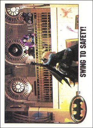 Batman: Series 1 (Base Set) card 75 Swing to Safety!