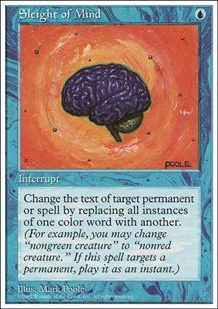 Magic the Gathering: 5th Edition (Base Set) card 124 Sleight of Mind