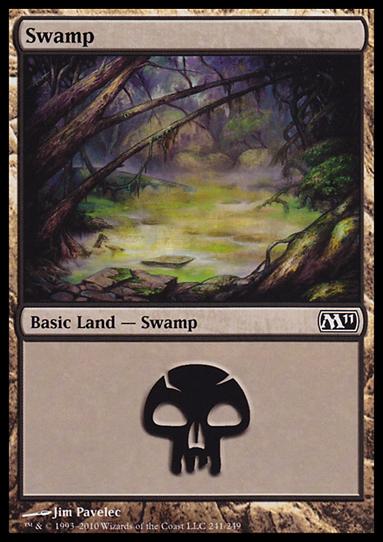 Magic the Gathering: 2011 Core Set (Base Set) card 241 Swamp