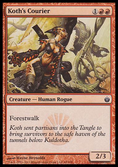 Magic the Gathering: Mirrodin Besieged (Base Set) card 68 Koth's Courier
