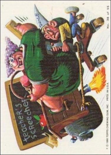Weird Wheels (Base Set) card 38 Teacher's Screecher