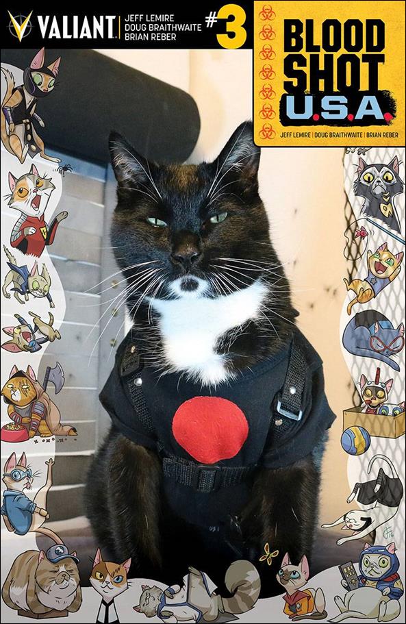 Bloodshot U.S.A. issue 3-D "Cat Cosplay" Photo Cover