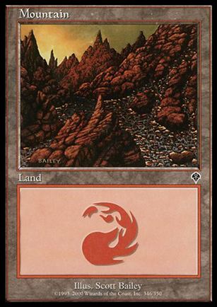 Magic the Gathering: Invasion (Base Set) card 346 Mountain