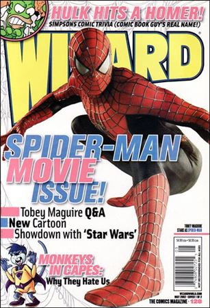 Wizard: The Comics Magazine issue 128 Spider-Man Movie Photo Cover