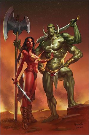 Dejah Thoris Versus John Carter issue 3-N Lucio Parrillo Virgin Cover