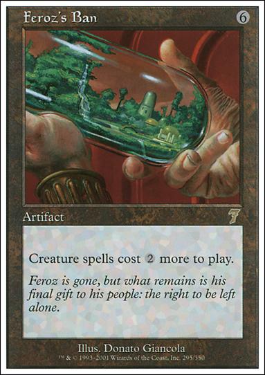 Magic the Gathering: 7th Edition (Base Set) card 295 Feroz's Ban