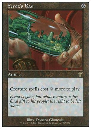 Magic the Gathering: 7th Edition (Base Set) card 295 Feroz's Ban