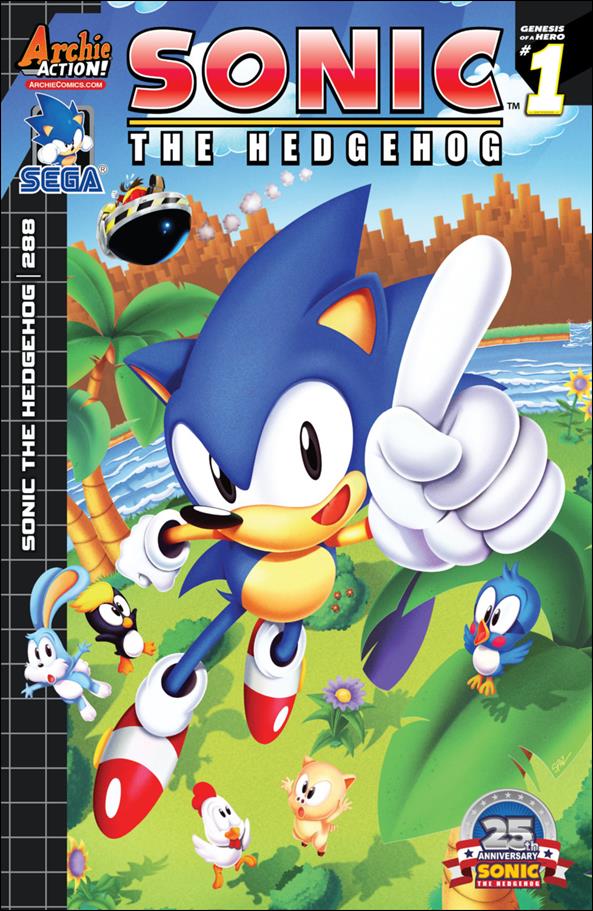 Sonic the Hedgehog (1993) issue 288 Patrick Spaziante Cover