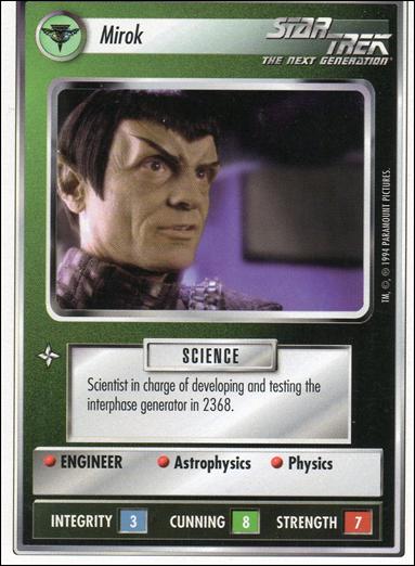 Star Trek: Premiere Unlimited (Base Set) card 310 Mirok