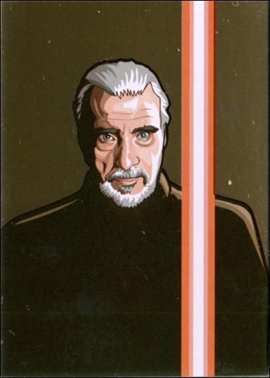 Star Wars Galaxy: Series 5 (Foil Subset) card 4-B Count Dooku/Darth Tyranus Bronze Foil