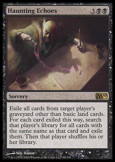 Magic the Gathering: 2010 Core Set (Base Set) card 98 Haunting Echoes