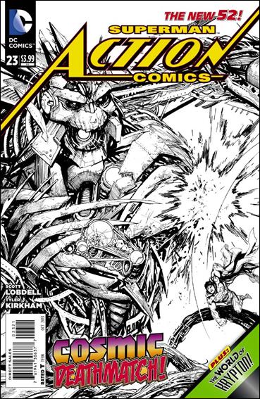 Action Comics (2011) issue 23-D 1:25 Black and White Cover
