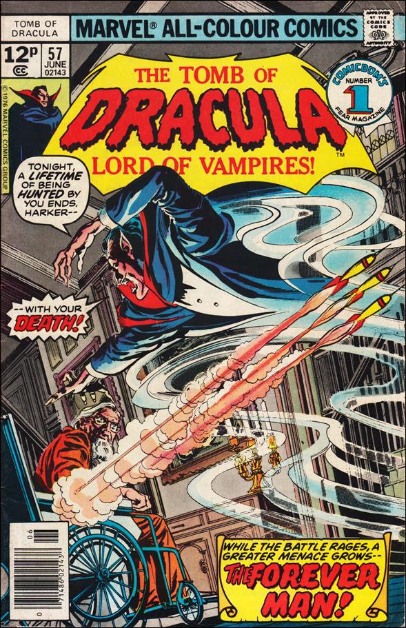 Tomb of Dracula (1972) issue 57-C UK Price Cover