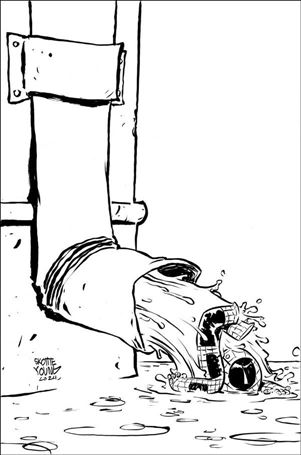 Amazing Spider-Man (2022) issue 66-F Skottie Young B&W 1:100 Cover
