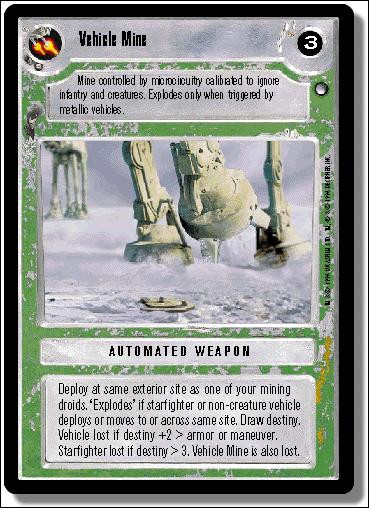 Star Wars: Hoth Limited (Base Set) card 157 Vehicle Mine