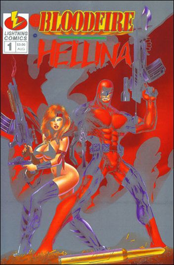 Bloodfire/Hellina issue 1-D Red Platinum Cover with COA 1/700