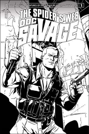 Doc Savage: The Spider's Web issue 1-E Marc Laming 1:20 Black & White Cover
