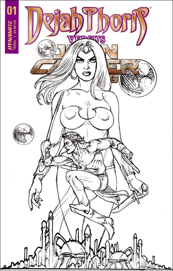 Dejah Thoris Versus John Carter issue 1-J Joseph Michael Linsner 1:20 Line Art Cover