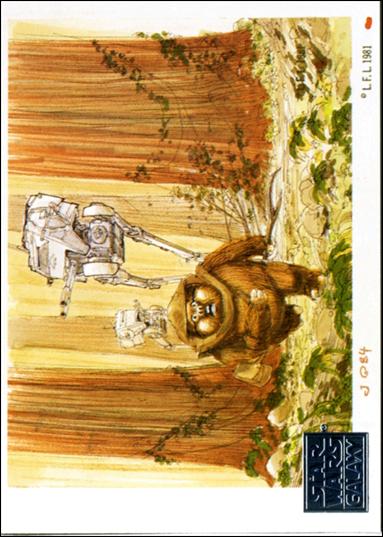 Star Wars Galaxy: Series 1 (Factory Base Set) card 40 Ewoks