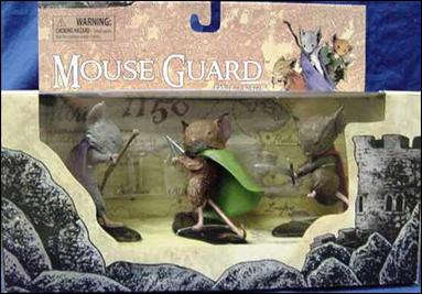 Mouse Guard PVC Set figure 1 Saxon, Lieam, and Kenzie