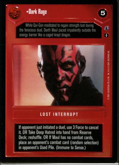 Star Wars: Reflections III (Base Set) card 70 Dark Rage
