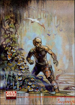 Star Wars Galaxy: Series 4 (Autograph Subset) card 267 Arthur Suydam (Autograph on Reverse)