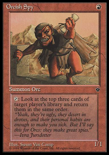 Magic the Gathering: Fallen Empires (Base Set) card 61-C Orcish Spy