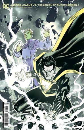 Justice League vs the Legion of Super-Heores issue 4-B Travis Moore Cardstock Cover