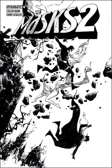 Masks 2 issue 4-F Jae Lee 1:20 Black & White Cover