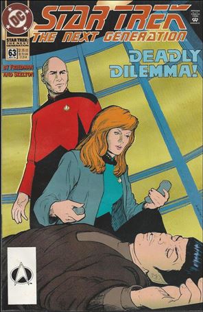 Star Trek: The Next Generation (1989) issue 63-B Star Trek Logo UPC (2nd Printing)
