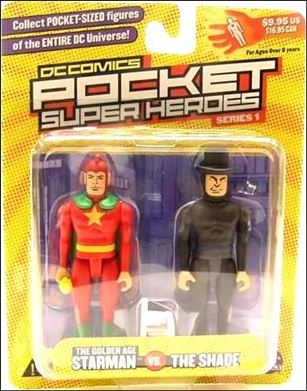 DC Comics Pocket Super Heroes (Series 1) figure 4 Golden Age Starman vs The Shade