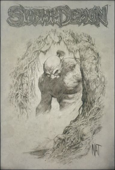 Frank Frazetta's Swamp Demon issue 1-C Nat Jones 1:25 Sketch Cover