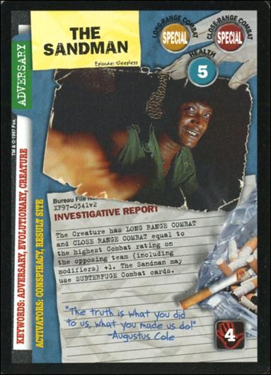 X-Files: The Truth Is Out There (Base Set) card XF97-0341v2 The Sandman