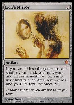 Magic the Gathering: Shards of Alara (Base Set) card 210 Lich's Mirror
