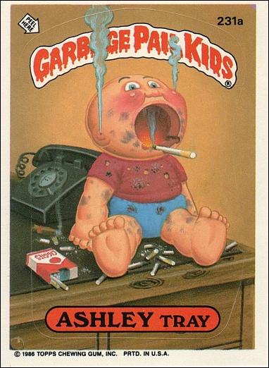 Garbage Pail Kids: Series 06 (Base Set) card 231a Ashley Tray