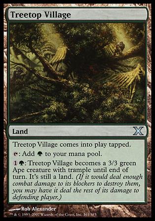 Magic the Gathering: 10th Edition (Base Set) card 361 Treetop Village