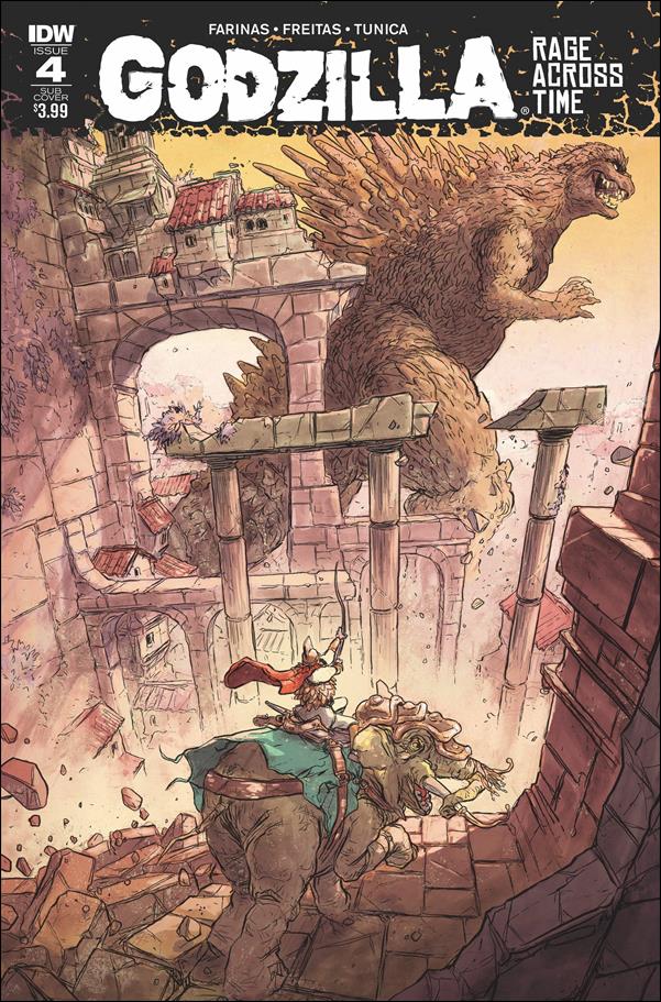 Godzilla: Rage Across Time issue 4-B Pablo Tunica Subscription Cover