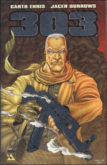 Garth Ennis' 303 issue 1-C Platinum Foil Cover with signed Poster 1/1600