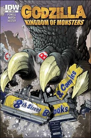 Godzilla: Kingdom of Monsters issue 1-MA 8th Street Books & Comics Cover 1/500