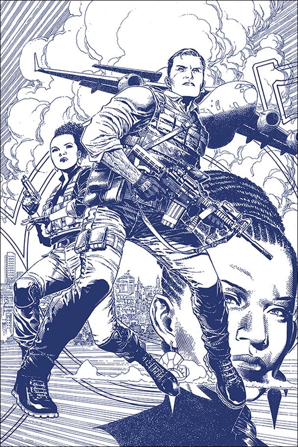 James Bond (2019) issue 2-D Jim Cheung 1:15 Blue Tint Virgin Dressed Cover