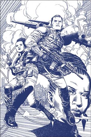 James Bond (2019) issue 2-D Jim Cheung 1:15 Blue Tint Virgin Dressed Cover