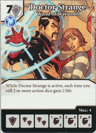 Marvel Dice Masters Doctor Strange card 8 Doctor Strange: Wand of Watoomb