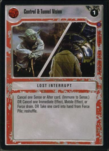 Star Wars: Reflections II: Expanding the Galaxy (Base Set) card 116 Control & Tunnel Vision