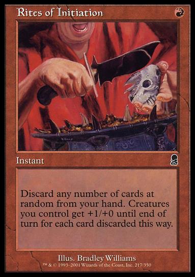 Magic the Gathering: Odyssey (Base Set) card 217 Rites of Initiation