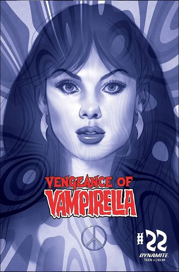 Vengeance of Vampirella (2019) issue 22-L Ben Oliver 1:30 Blue Tint Cover