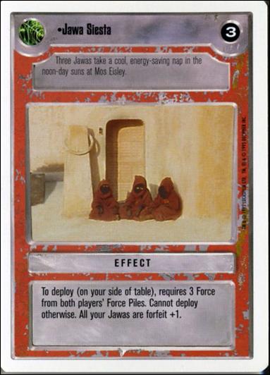 Star Wars: Premiere Unlimited (Base Set) card 212 Jawa Siesta
