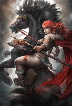 Red Sonja: Noir issue 1-K Retailer Ex. Kendrick Lim Virgin Cardstock Cover